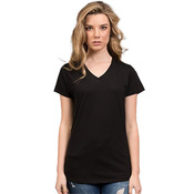 Ladies High Quality Budget V-Neck Tee